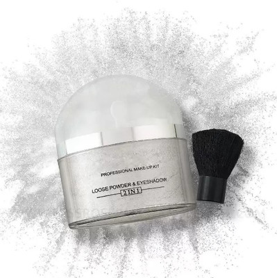 EVERERIN NEW SHIMMERY SHINY RADIANT GLOW WHITE POWDERY HIGHLIGHTER Highlighter(Silver (White))