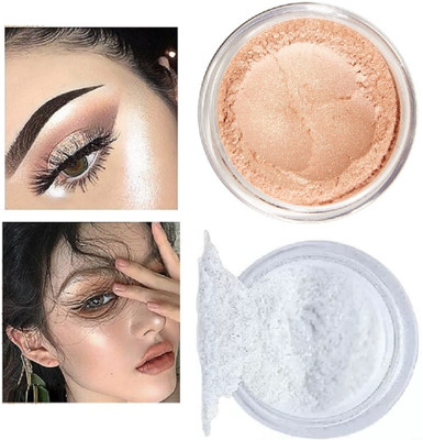 Aylily Illuminating Highlighte Ultra Pigment Easyblend Texture Longwear Highlighter(Gold, Silver)