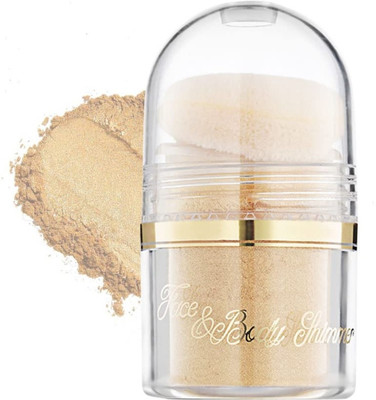 MYEONG Gold Shimmery Shiny Face Makeup Shimmer Powder(GOLDEN)