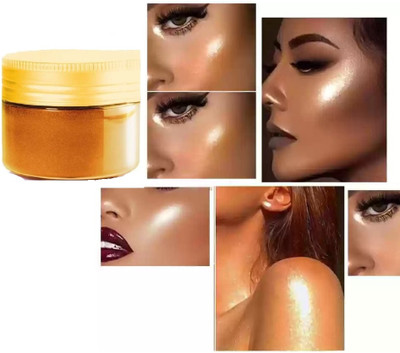 Emijun Best Shimmer Finish Gold Highlighter Powder  Highlighter(gold)