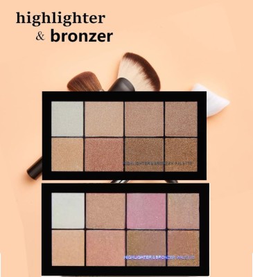 GFSU - GO FOR SOMETHING UNIQUE illuminator Face Makeup Glow Bronzer Highlighter Palette  Highlighter(multicolor)