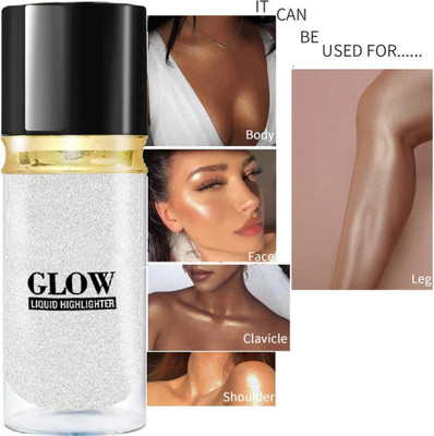SHENY COLORS Waterproof Smooth Matte Flawless Finish Face Glow Shimmer  Highlighter(SILVER)