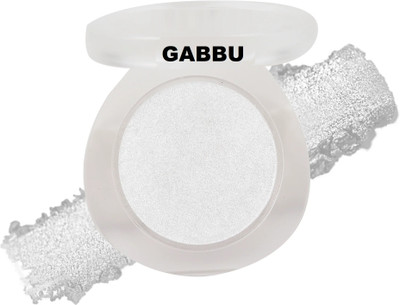 GABBU 1-Color Shimmer Highlighter Palette for Glowing Finish  Highlighter(silver)