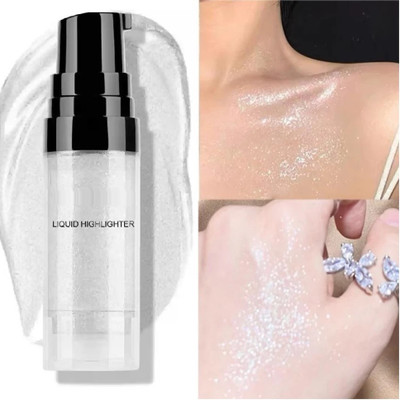 THTC Liquid Glitter Makeup Smooth  Highlighter(SILVER)