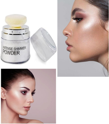 NADJA Body & Face Shimmer Highlighter Powder Highlighter(SILVER)