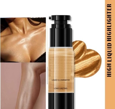 luzimaisa Korean Liquid Highlighter Waterproof Lightweight  Highlighter(gold)