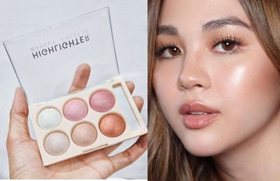 AEPRUY Glow Baked Highlighter Palette Buildable - Long-Lasting Shimmer  Highlighter(Multicolor)