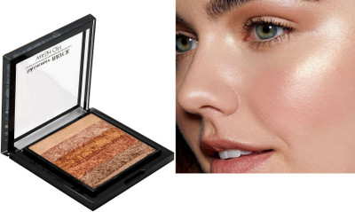 GFSU Instant Glow Shimmer Brick Highlighter,eye shadow and Blusher Palette Highlighter(MULTI COLOR)
