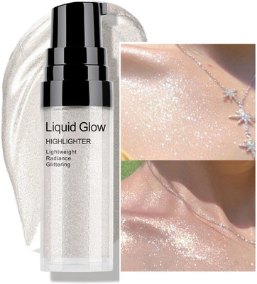 MYEONG Liquid Silver Shade Highlighter Ultra Smooth Shine  Highlighter((Silver))