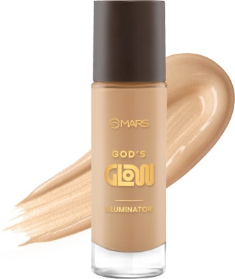 MARS God's Glow Illuminator, Liquid, Radiant Finish Highlighter(06-TOFFEE, 30 ML)