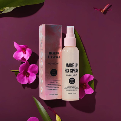 MYEONG High Quality Long Lasting Shimmery Make Up Fix Spray Highlighter(Pink)