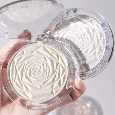 FLORERO Baked Shimmer Blusher and Highlighter for Face Makeup  Highlighter(WHITE)