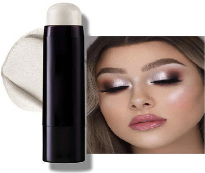 YAWI Natural Glow Cream Shimmer Illuminate Makeup Highlighter Stick Highlighter(Silver)