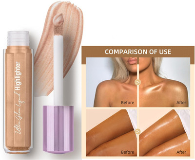 DARYUE Pink Rose powder highlighter Shimmery glow Highlighter(light gold)