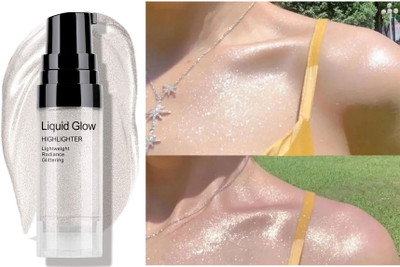 manasona Make-Up Strobe Play Strobe Cream Illuminating Moisturizer Face Cream Highlighter(SILVER)