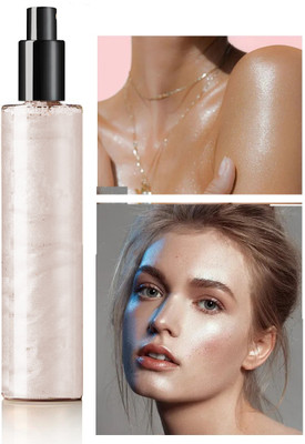 ADJD SILVER HIGHLIGHTER SHIMMERY SHINY & LIQUID SPRY BODY & HAIR HIGHLIGHTER Highlighter(SHINY SILVER)
