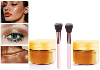 Jiwoo BEST SIMMER HIGHLIGHTER GOLD COLOR MOST BEAUTIFUL LOOK HIGHLIGHTER Highlighter(GOLD)