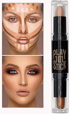 Sarbeau Waterproof Makeup Stick 2 IN 1 Contour And Highlighter_C_071 Highlighter(Brown)