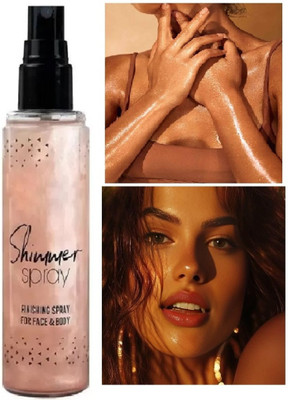 EVERERIN Copper Color Liquid Setting Spray Illuminating Face & Body Shimmer Highlighter(Copper)