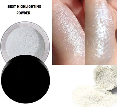 Herrlich COLOR CHANGING SILVER HIGHLIGHTER POWDER FOR CHARMING LOOK Highlighter(WHITE)