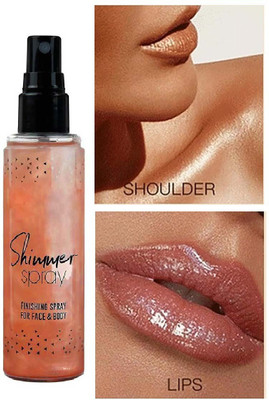THTC Shimmer Finishing Spray for Face & Body Highlighter(copper)