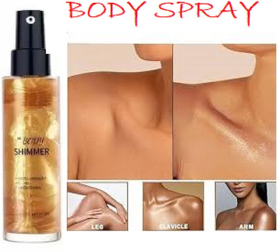 Luipui Face & Body Highlighting Spray Face & Body Makeup pack of 1 golden color Highlighter(GOLD)