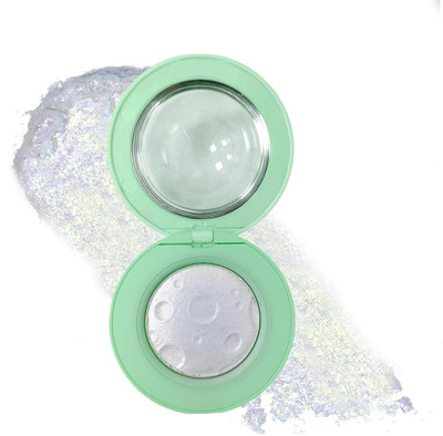GABBU Highly-Pigmented Powder Highlighter with Luminous Finish | Easy to Blend Formula Highlighter(Silver)