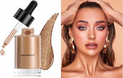 Jiwoo Lightweight & Long Lasting Highly-Pigmented Highlighter For Makeup Highlighter(Rose gold)