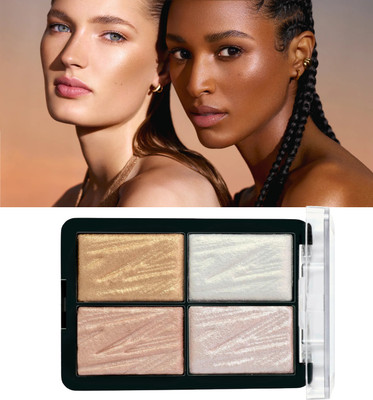 Sheny best multi-use makeup palette with shimmer highlighter for glowing skin Highlighter(MULTICOLOR)