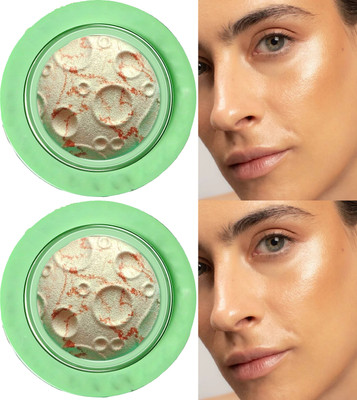 ADJD Combo Moon Highlighter Face Highlighter Palette gold Shimmer Highlighter(Gold)