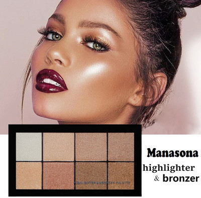 THTC Water Proof Face makeup bronzer & highlighter palette Highlighter(Multi)