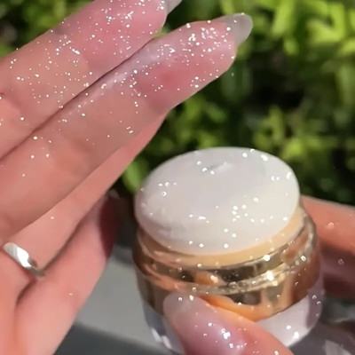 luzimaisa Korean Highlighter Powder - Multi-Use Face, Eye & Body Luminizer, Pearl White Highlighter(sliver)