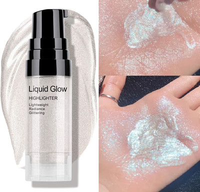 GULGLOW99 Glow Body Shimmer Highlighter Diamond Glitter Highlighter Cream Makeup Highlighter(SILVER)