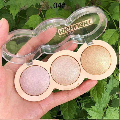 MYEONG 3 in 1 Mousse Highlighter And Instant Luminous Finish Palette Highlighter(Multi Shade)