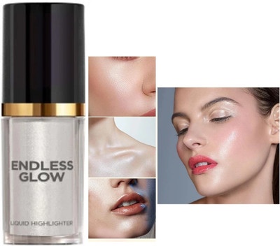 Emijun Liquid Highlighter With Dewy Finish and smooth shiny makeup  Highlighter(WHITE)