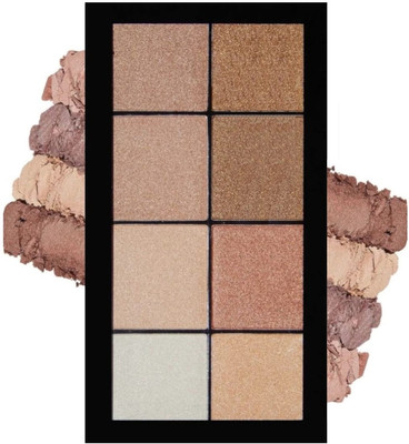 MYEONG 3D Brightening Face Makeup All-In-One Shimmer Highlight & Contour Palette Highlighter(MULTI COLOR)