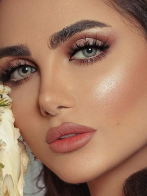 AFARAXIA Best shimmer pressed baked muliti colour blusher and highlighter palette Highlighter(muliti colour)