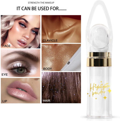 KAIASHA Face and Body Highlighter Powder Stick Makeup Highlighter(SILVER)