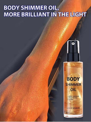 tanvi27 Shiny Glow Illuminating Bronzing Face & Body Highlighting Spray(GOLD)