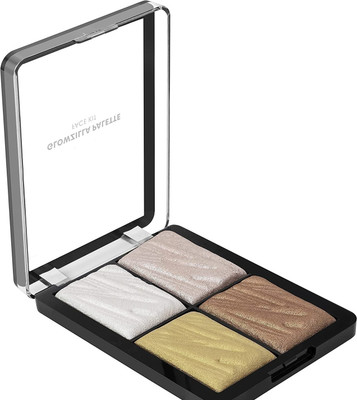 DARYUE 4 In 1 Multicolor Highlighter Palette | Ultra Blendable Highlighter Palette Highlighter(Multicolor)