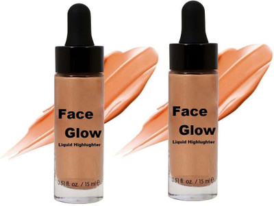 MYEONG Makeup Smooth High Glossy Finish Liquid Body  Highlighter(Copper)