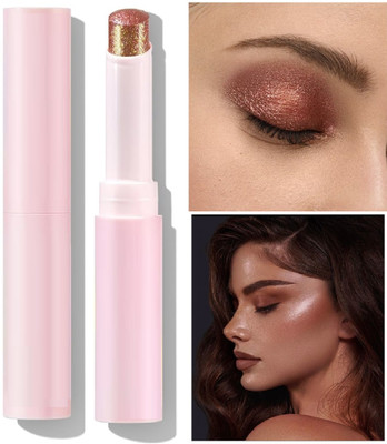 REIMICHI Smooth Crystal Jelly Highlight Eyeshadow Stick For Makeup Highlighter(copper)