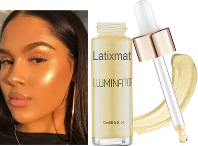 Latixmat Glow Liquid Highlighter For Face Makeup Illuminating  Highlighter(Desert Gold)