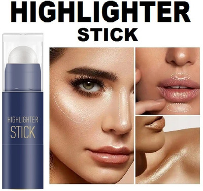 CATERINACHIARA Korean Illuminator Long Lasting Makeup Shimmer Highlighter Stick  Highlighter(Silver)