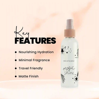 REIMICHI Fixer Magic Shine Long Lasting make up fixer spray Primer  - 100 ml(silver simmer)