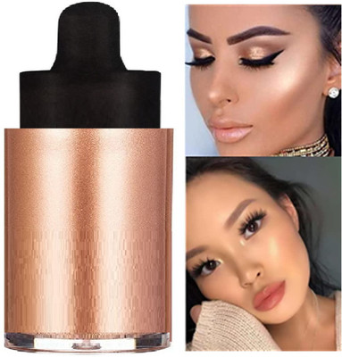 Latixmat Professional Illuminators Shimmer Face Liquid Highlighter For Makeup Highlighter(Rose Gold)