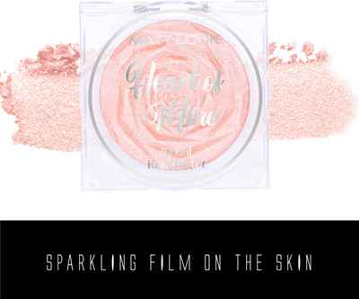 MATTLOOK Heart of Mine Natural Glow Ultra Pigment Easyblend Texture Longwear Illuminating Highlighter(06 Rosy Dew)