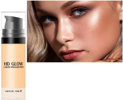 AFARAXIA Liquid Highlighter give you hd glow skin that luminous and healthy and lightewet Highlighter(Glod)