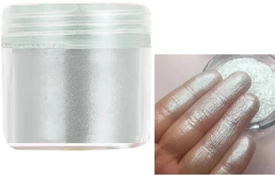 DARYUE Makeup Face Brightener Silver Shimmer Powder  Highlighter(silver)