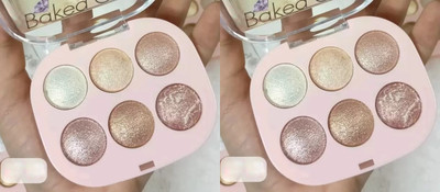 EVERERIN 6 shades Highlighter For Instant & Long Lasting Glow  Highlighter(multicolor)